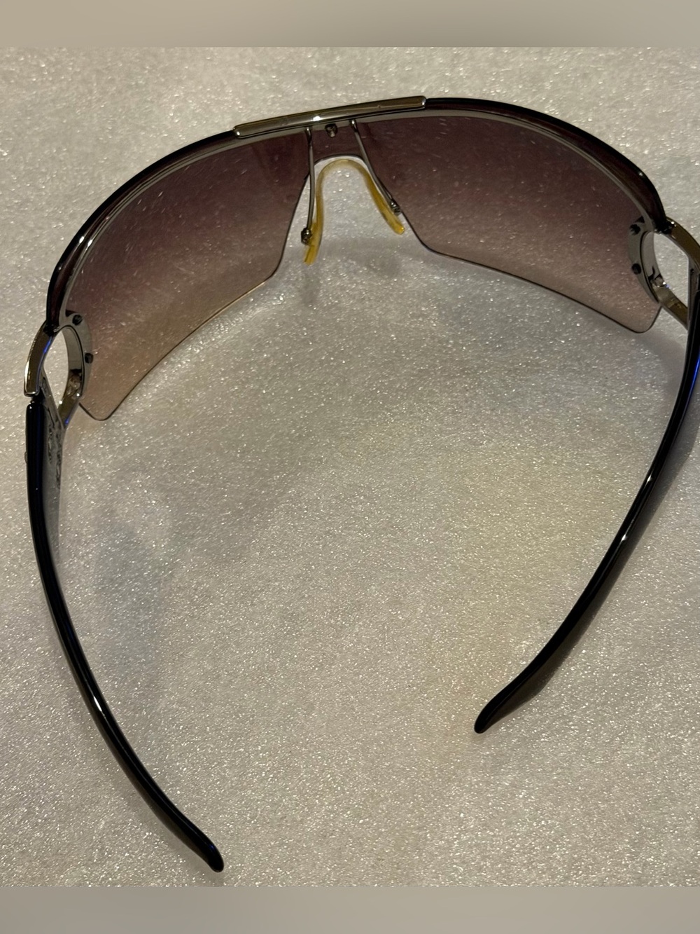 Christian airspeed 1 Dior 105 Shield Sunglasses Brown and Silver - Picture 3 of 10